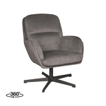 LABEL51 Fauteuil Moss - Taupe - Micro Suede - One Size