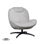 LABEL51 Fauteuil Clayton - Grijs - Canyon - One Size