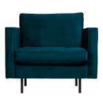BePureHome Fauteuil 'Rodeo' Velvet, kleur Blauw