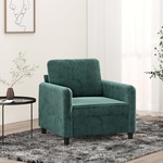 Fauteuil 60 cm fluweel bruin