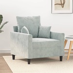 Fauteuil 60 cm fluweel roze