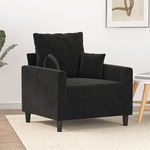 Fauteuil 60 cm fluweel geel