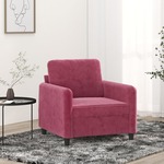 Fauteuil 60 cm fluweel donkergrijs