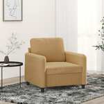 Fauteuil 60 cm fluweel donkergrijs