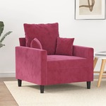 Fauteuil 60 cm fluweel donkergroen