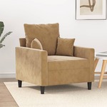 Fauteuil 60 cm fluweel zwart