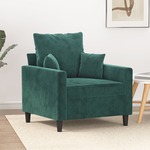 Fauteuil 60 cm fluweel crmekleurig