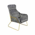 Fauteuil Thyrza - fluweel - oudroze - Leen Bakker