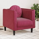 Fauteuil Thyrza - fluweel - groen - Leen Bakker