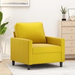 Fauteuil 60 cm fluweel blauw