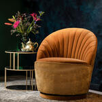 Richmond Fauteuil 'Huxley' Velvet, kleur Khaki