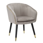 PARMCHAIR PARIJS GRIGIA/GOUD CM 62X58X78