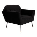 Dutchbone Fauteuil 'Kate', kleur Zwart