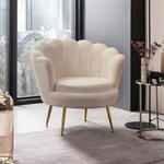 Bendt Fauteuil Karoline Velvet - Dusty Rose/Gold