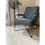 Leren fauteuil met houten poten - groen leer - Echt leer, Landelijk, ontdek de vele Leersoorten en Kleuren bij ShopX
