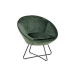 Fauteuil Thyrza - fluweel - groen - Leen Bakker