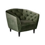 Fauteuil Forli - fluweel - groen - Leen Bakker