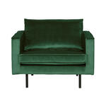 BePureHome Fauteuil Rodeo Velvet - Forest Green