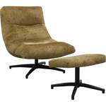 Fauteuil Fons Curry met hocker
