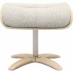 Set van 2 leren fauteuils met houten poten - met hocker - bruin leer - Echt leer, Landelijk, ontdek de vele Leersoorten en Kleuren bij ShopX
