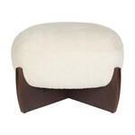 BePureHome Hocker 'Statement' Eco Leder, kleur Cognac