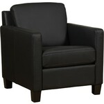 Leren fauteuil Kindly - Granada leer Ash - Hout bruin
