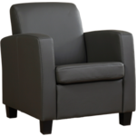 Bruine leren klassieke fauteuil Perfection - poot hout bruin - Kenia Leer Brown (bruin leer)