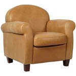 Leren fauteuil Believe - Kenia Leer Taupe - Hout zwart