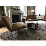 Set van 2 leren fauteuils - bruin leer - Echt leer, Industrieel, ontdek de vele Leersoorten en Kleuren bij ShopX