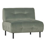 WOOOD Fauteuil 'Lloyd' Velvet, kleur Waterplant