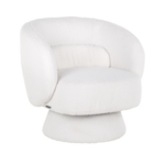 Lounge Stoel Senna White Furry