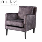 Set van 2 leren fauteuils met houten poten - bruin leer - Echt leer, Klassiek, ontdek de vele Leersoorten en Kleuren bij ShopX