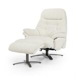 Set van 2 verschillende leren fauteuils met houten poten - bruin leer - Echt leer, Klassiek, ontdek de vele Leersoorten en Kleuren bij ShopX