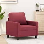 Fauteuil 60 cm kunstleer crmekleurig