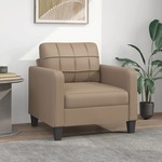 Fauteuil 60 cm kunstleer grijs