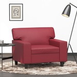 Fauteuil 60 cm kunstleer grijs