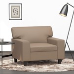 Fauteuil 60 cm kunstleer crmekleurig