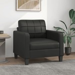 Fauteuil 60 cm kunstleer cappuccinokleurig