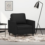 Fauteuil 60 cm kunstleer grijs