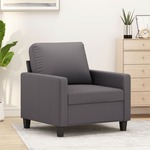 Fauteuil 60 cm kunstleer zwart