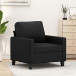 Fauteuil 60 cm kunstleer cappuccinokleurig