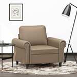 Fauteuil 60 cm kunstleer crmekleurig
