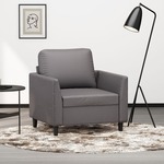 Fauteuil 60 cm kunstleer cappuccinokleurig