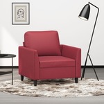 Fauteuil 60 cm kunstleer crmekleurig