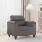 Fauteuil 60 cm kunstleer wijnrood