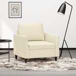 Fauteuil kunstleer zwart