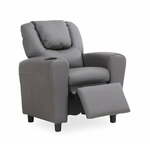 Fauteuil kunstleer zwart