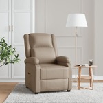 Fauteuil verstelbaar kunstleer wijnrood