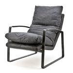 Fauteuil Lex - antraciet vintage