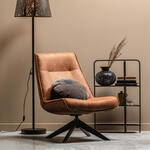 Ethnicraft Zitkussen Jack t.b.v. Fauteuil Jack, Leder - Zwart